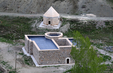 Evliya Bey Madrasa and Suleyman Bey Cupola in Van, Turkey were built in the 17th century.