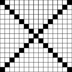 Lines forming a diagonal square seamles pattern