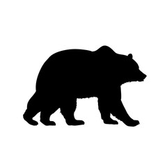 Obraz na płótnie Canvas silhouette of a bear