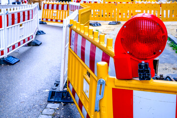 modern construction barrier in germany © fottoo