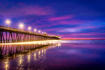 Fototapeta premium Sunset Beaches Piers 