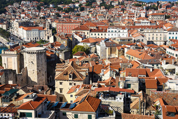 Split, Croatia. Urban landscape in summer. 