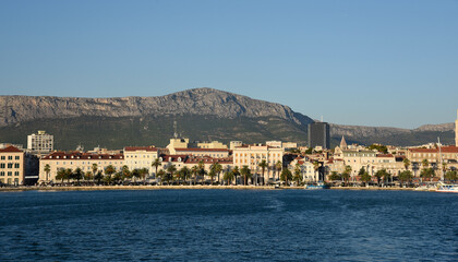 Split, Croatia. Urban landscape in summer. 