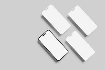 Phone With Screen Mockup