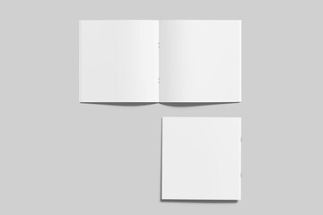 Square brochure mockup