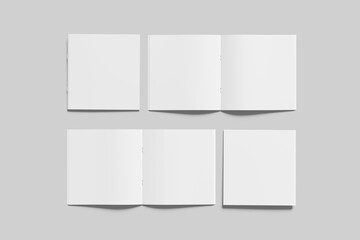 Square brochure mockup