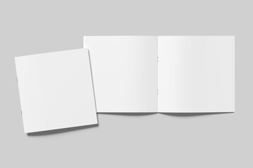 Square brochure mockup