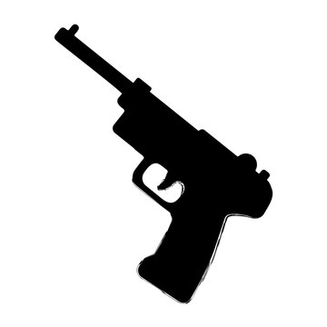 parabellum brush on white background, vector illustration.