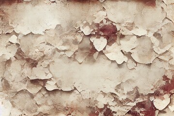 Grungy plaster wall texture with warn scratched rough surface. AI Generated Art.
