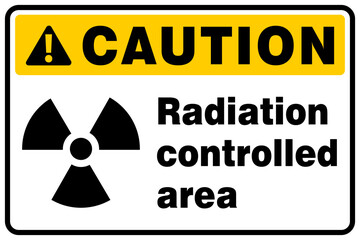 Caution radiation controller area