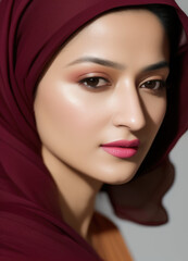 Fototapeta na wymiar ethnic woman in hijab, Generative AI