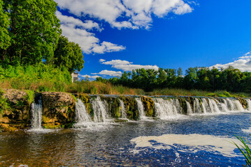 Fototapeta premium Kuldiga. Ventas-Rumba waterfall.