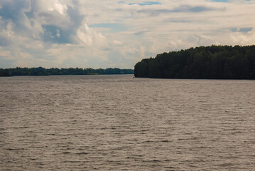 Views of Latvian natural landscape, river, forest