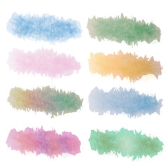 watercolor brush strokes