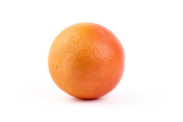 Pink grapefruits, isolated on white background.