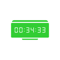 Digital clock icon vector design illustration.