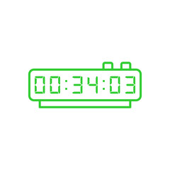 Digital clock icon vector design illustration.