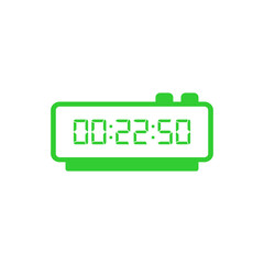Digital clock icon vector design illustration.