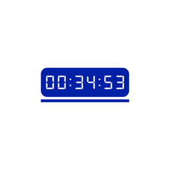 Digital clock icon vector design illustration.
