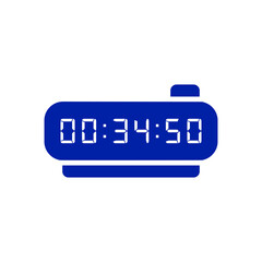Digital clock icon vector design illustration.