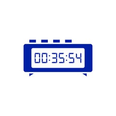 Digital clock icon vector design illustration.