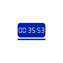 Digital clock icon vector design illustration.