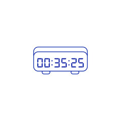 Digital clock icon vector design illustration.
