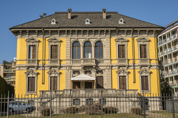 Beautiful historic building in the promenade of Intra