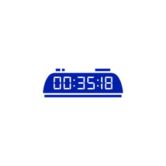 Digital clock icon vector design illustration.