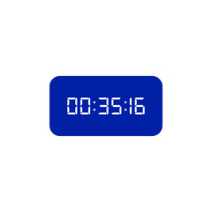Digital clock icon vector design illustration.