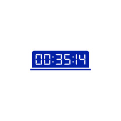 Digital clock icon vector design illustration.