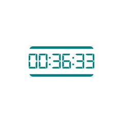 Digital clock icon vector design illustration.