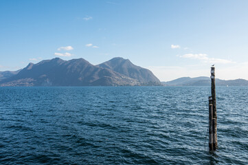 Landscape of the Lake Maggiore from Intra