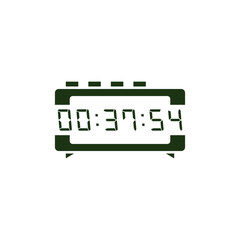 Digital clock icon vector design illustration.