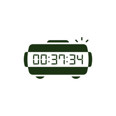 Digital clock icon vector design illustration.