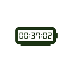 Digital clock icon vector design illustration.