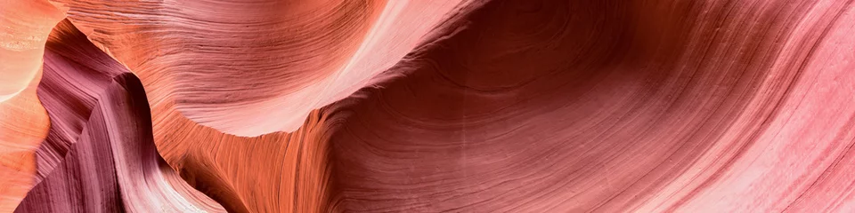 Zelfklevend Fotobehang scenic antelope canyon near page arizona usa - abstract and colorful background © emotionpicture