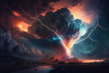 Thunder Sky - Art Piece