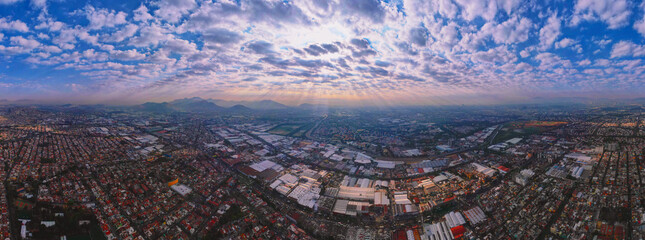 paisaje de la ciudad del estado de méxico