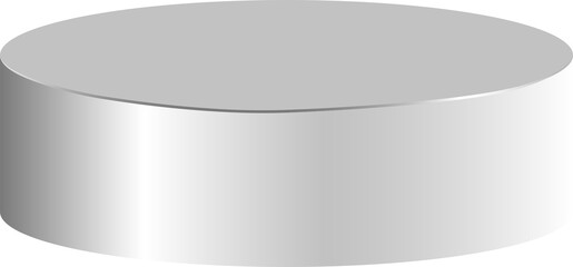 Silver Metal Podium Pedestal Stage for Product Mock Up