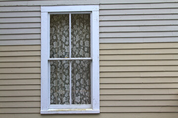 Curtained window
