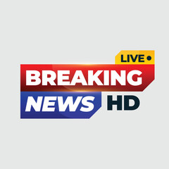 Breaking News Logo Concept  Design Vector illustration