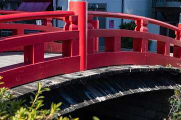 日本　高知県高知市はりまや町にかかる播磨屋橋