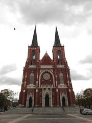 Fototapeta na wymiar Archcathedral Basilica of Holy Family or Roman Catholic Church. Czestochowa, Poland