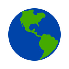 Fototapeta na wymiar Basic Earth World Globe Symbol Icon. Vector Image.
