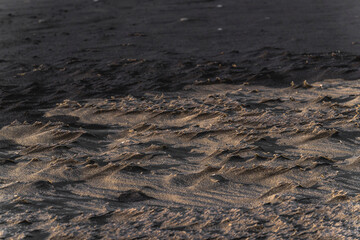 Sand texture black beach iceland 