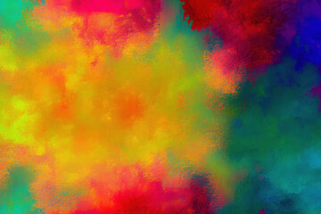 Obraz na płótnie Canvas abstract watercolor background with watercolor splashes created with Generative AI technology