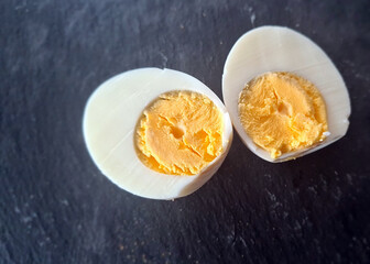 two halves of an egg