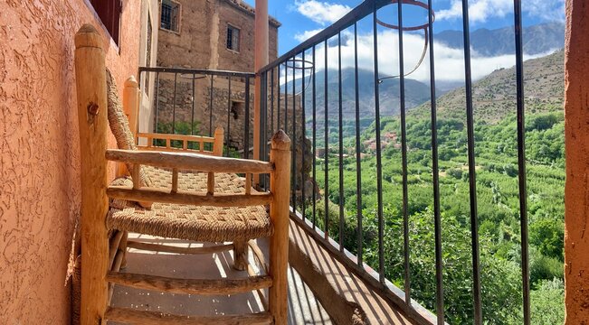 scenic view from a guest house in Imlile , Marrakech Morocco