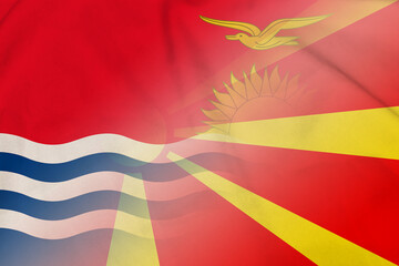 Kiribati and Macedonia state flag transborder contract KIR